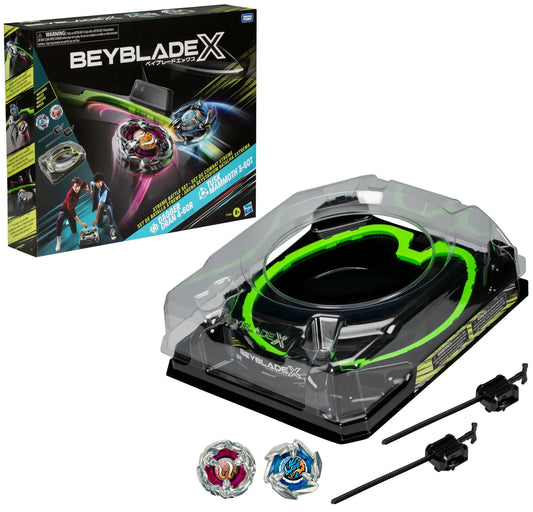 Beyblade X Xtreme Battle Set with Beystadium Arena Featuring X-Celerator Rail 2 Right-Spinning Top Toys 2 Launchers Toys for Boys and Girls 8+