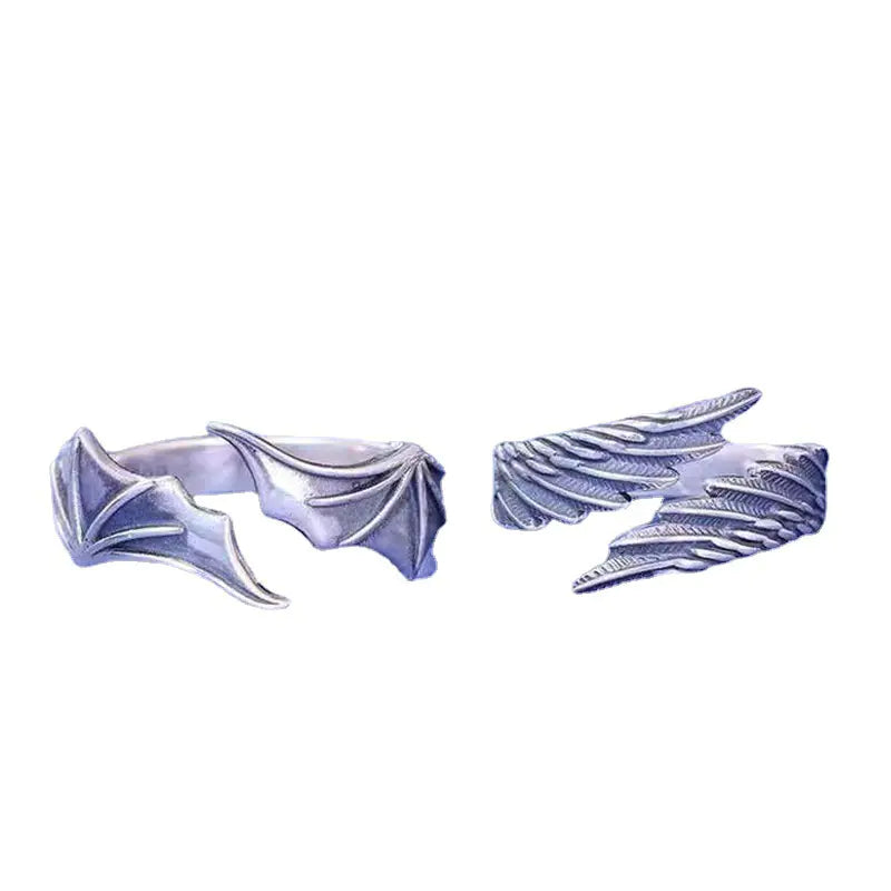 Angel And Demon Adjustable Rings